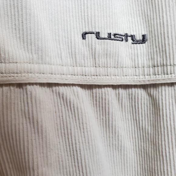 Vintage Rusty Corduroy Sherpa Jacket XL Cream Surf Skate Y2K Distressed Retro - Picture 16 of 16